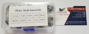 Hộp Diode tổng hợp 10 loại từ 1N4148 đến 10A10 tổng cộng 90 cái.